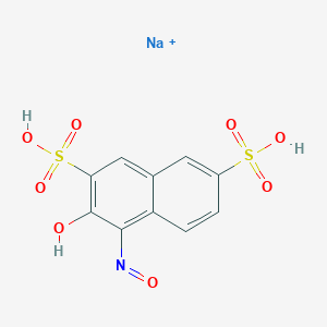 molecular formula C10H5NNa2O8S2 B147361 2,7-Naphthalenedisulfonic acid, 3-hydroxy-4-nitroso-, disodium salt CAS No. 525-05-3