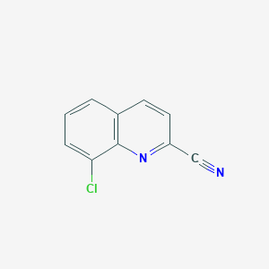 molecular formula C10H5ClN2 B1473611 8-Chloroquinoline-2-carbonitrile CAS No. 1231761-08-2