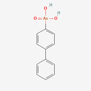 molecular formula C12H11AsO3 B14736115 Biphenyl-4-ylarsonic acid CAS No. 5459-30-3