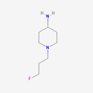 molecular formula C8H17FN2 B1473612 1-(3-Fluoropropyl)piperidin-4-amine CAS No. 1520353-93-8