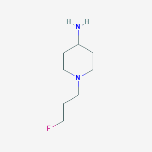 molecular formula C8H17FN2 B1473612 1-(3-Fluoropropyl)piperidin-4-ylamine CAS No. 1520353-93-8
