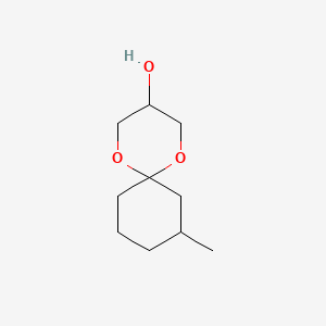 molecular formula C10H18O3 B14736125 8-Methyl-1,5-dioxaspiro(5.5)undecan-3-ol CAS No. 4745-26-0