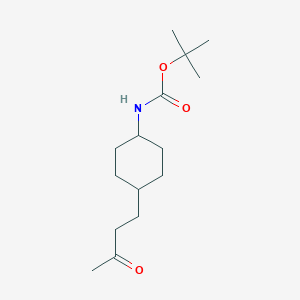 molecular formula C15H27NO3 B1473613 t-Butyl trans-4-(3-oxobutyl)cyclohexylcarbamate CAS No. 913747-75-8