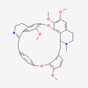 molecular formula C37H38N2O6 B14736134 Thalmethine, O-methyl- CAS No. 5979-99-7