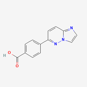 molecular formula C13H9N3O2 B1473614 4-(Imidazo[1,2-b]pyridazin-6-yl)benzoic acid CAS No. 1084953-09-2