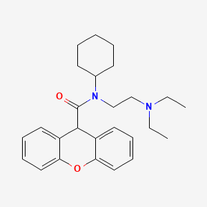 molecular formula C26H34N2O2 B14736184 N-cyclohexyl-N-(2-diethylaminoethyl)-9H-xanthene-9-carboxamide CAS No. 6325-88-8