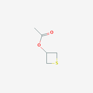 molecular formula C5H8O2S B14736237 Thietan-3-yl acetate CAS No. 5905-55-5