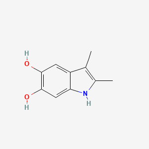 molecular formula C10H11NO2 B14736239 2,3-Dimethyl-1H-indole-5,6-diol CAS No. 5107-75-5