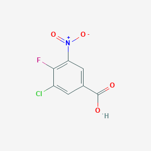 molecular formula C7H3ClFNO4 B1473624 3-Chloro-4-fluoro-5-nitrobenzoic acid CAS No. 132992-43-9