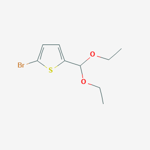 molecular formula C9H13BrO2S B14736268 2-Bromo-5-(diethoxymethyl)thiophene CAS No. 5370-20-7