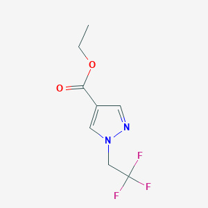 molecular formula C8H9F3N2O2 B1473629 Ethyl 1-(2,2,2-trifluoroethyl)-1h-pyrazole-4-carboxylate CAS No. 1103425-07-5
