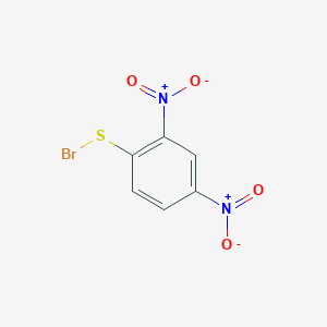 molecular formula C6H3BrN2O4S B14736291 1-(Bromosulfanyl)-2,4-dinitrobenzene CAS No. 5857-73-8