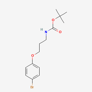 molecular formula C14H20BrNO3 B1473631 [3-(4-Bromophenoxy)-propyl]-carbamic acid tert-butyl ester CAS No. 1052138-95-0