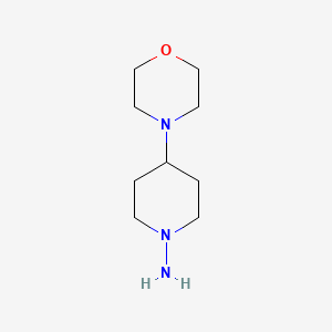 molecular formula C9H19N3O B1473632 4-Morpholinopiperidin-1-amine CAS No. 935456-41-0