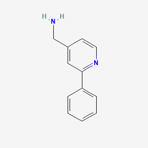 molecular formula C12H12N2 B1473633 (2-Phenylpyridin-4-yl)methanamine CAS No. 1514076-60-8
