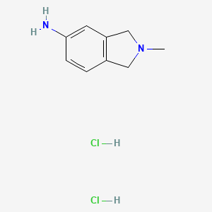 molecular formula C9H14Cl2N2 B1473636 2-Methylisoindolin-5-amine dihydrochloride CAS No. 943751-30-2
