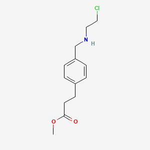 molecular formula C13H18ClNO2 B14736374 Methyl 3-[4-[(2-chloroethylamino)methyl]phenyl]propanoate CAS No. 6296-40-8