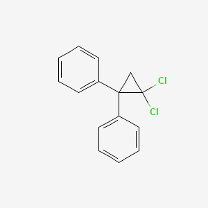 molecular formula C15H12Cl2 B14736415 1,1'-(2,2-Dichlorocyclopropane-1,1-diyl)dibenzene CAS No. 3141-42-2