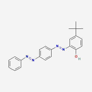 molecular formula C22H22N4O B14736444 Phenol, 4-(1,1-dimethylethyl)-2-[[4-(phenylazo)phenyl]azo]- CAS No. 5517-32-8