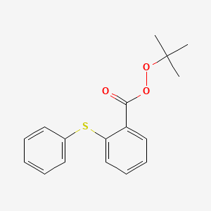 molecular formula C17H18O3S B14736459 tert-Butyl 2-(phenylsulfanyl)benzene-1-carboperoxoate CAS No. 10568-16-8