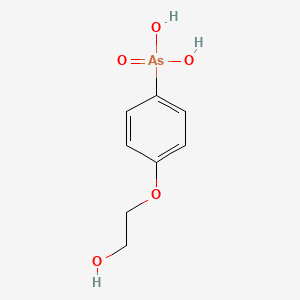molecular formula C8H11AsO5 B14736467 [4-(2-Hydroxyethoxy)phenyl]arsonic acid CAS No. 5430-34-2