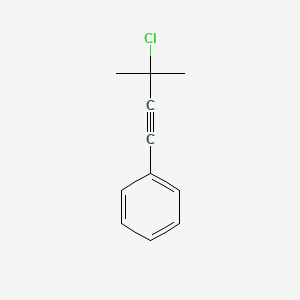 molecular formula C11H11Cl B14736543 (3-Chloro-3-methylbut-1-yn-1-yl)benzene CAS No. 3355-29-1