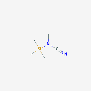 molecular formula C5H12N2Si B14736550 Methyl(trimethylsilyl)cyanamide CAS No. 10568-78-2