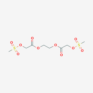 molecular formula C8H14O10S2 B14736618 2-(2-Methylsulfonyloxyacetyl)oxyethyl 2-methylsulfonyloxyacetate CAS No. 5457-47-6