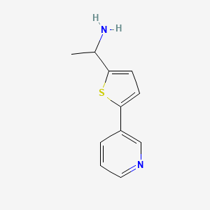 1-(5-(Pyridin-3-yl)thiophen-2-yl)ethan-1-amine