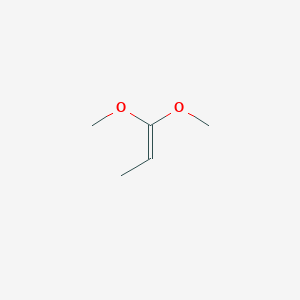 molecular formula C5H10O2 B14736626 1-Propene, 1,1-dimethoxy- CAS No. 5634-52-6