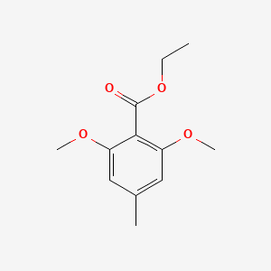 molecular formula C12H16O4 B14736629 Ethyl 2,6-dimethoxy-4-methylbenzoate CAS No. 5471-94-3
