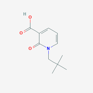 molecular formula C11H15NO3 B1473663 1-(2,2-Dimethylpropyl)-2-oxo-1,2-dihydropyridine-3-carboxylic acid CAS No. 1037087-29-8