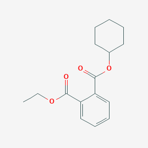 molecular formula C16H20O4 B14736637 Phthalic acid, cyclohexyl ethyl ester CAS No. 5333-60-8