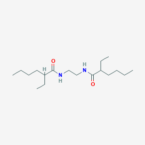 molecular formula C18H36N2O2 B14736664 Hexanamide, N,N'-1,2-ethanediylbis[2-ethyl- CAS No. 10525-46-9