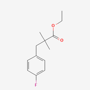 molecular formula C13H17FO2 B1473669 Ethyl 3-(4-fluorophenyl)-2,2-dimethylpropanoate CAS No. 676621-95-7