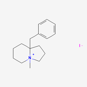 molecular formula C16H24IN B14736737 8a-Benzyl-4-methyloctahydroindolizin-4-ium iodide CAS No. 5588-55-6