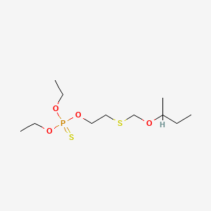 molecular formula C11H25O4PS2 B14736739 O,O-Diethyl O-(2-(sec-butoxymethylthio)ethyl)phosphorothioate CAS No. 5823-11-0