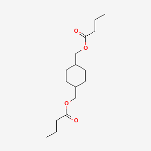 molecular formula C16H28O4 B14736742 [4-(Butanoyloxymethyl)cyclohexyl]methyl butanoate CAS No. 6308-20-9