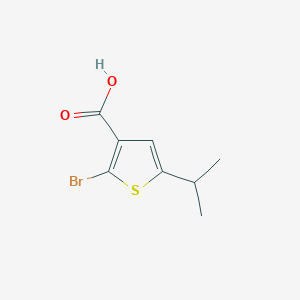 molecular formula C8H9BrO2S B1473675 2-Bromo-5-(propan-2-yl)thiophene-3-carboxylic acid CAS No. 1599322-77-6