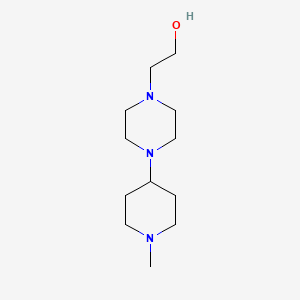 molecular formula C12H25N3O B1473676 2-(4-(1-Methylpiperidin-4-yl)piperazin-1-yl)ethan-1-ol CAS No. 2098075-10-4
