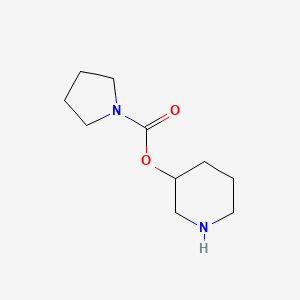 molecular formula C10H18N2O2 B1473677 Piperidin-3-yl pyrrolidine-1-carboxylate CAS No. 1542792-67-5