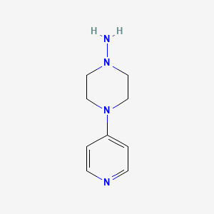 molecular formula C9H14N4 B1473679 4-(Pyridin-4-yl)piperazin-1-amine CAS No. 1685253-16-0