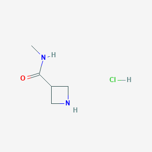 molecular formula C5H11ClN2O B1473680 N-甲基氮杂环丁烷-3-甲酰胺盐酸盐 CAS No. 864248-69-1