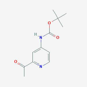 molecular formula C12H16N2O3 B1473682 tert-Butyl (2-acetylpyridin-4-yl)carbamate CAS No. 262295-95-4