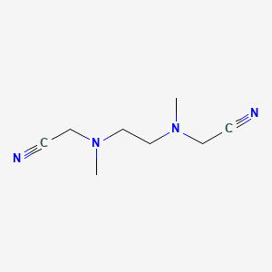 molecular formula C8H14N4 B14736829 N,N'-Dicyanomethyl-N,N'-dimethylethylenediamine CAS No. 5766-68-7