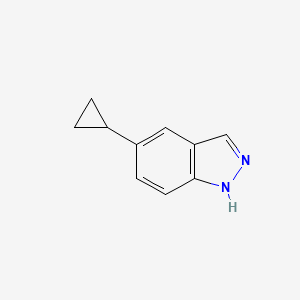 molecular formula C10H10N2 B1473684 5-环丙基-1H-吲唑 CAS No. 1360919-64-7
