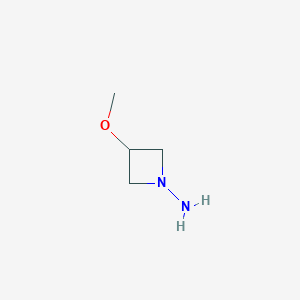 molecular formula C4H10N2O B1473686 3-Methoxyazetidin-1-amine CAS No. 887591-07-3