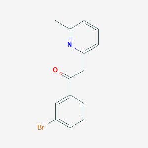 B1473687 1-(3-Bromophenyl)-2-(6-methylpyridin-2-yl)ethanone CAS No. 879485-68-4