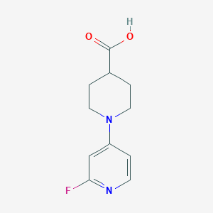 molecular formula C11H13FN2O2 B1473689 1-(2-Fluoropyridin-4-yl)piperidine-4-carboxylic acid CAS No. 2092492-09-4