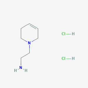 molecular formula C7H16Cl2N2 B1473691 2-(1,2,3,6-Tetrahydropyridin-1-yl)ethan-1-amine dihydrochloride CAS No. 300578-47-6